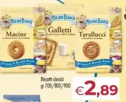 MerSi Supermercati Biscotti classici MULINO BIANCO offerta