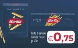 MerSi Supermercati Pasta di semola Formati classici offerta