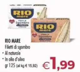 MerSi Supermercati RIO MARE Filetti di sgombro offerta