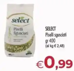 MerSi Supermercati SELECT Piselli sgusciati offerta