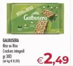 MerSi Supermercati GALBUSERA Riso su Riso Crackers integrali offerta