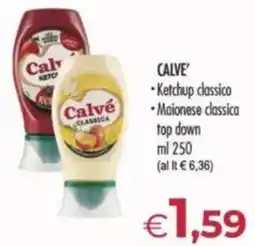 MerSi Supermercati CALVE' Ketchup classico Maionese classica top down offerta