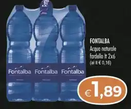 MerSi Supermercati FONTALBA Acqua naturale fardello offerta
