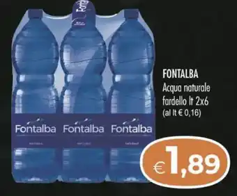 MerSi Supermercati FONTALBA Acqua naturale fardello offerta