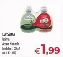 MerSi Supermercati LEVISSIMA Issima Acqua Naturale fardello offerta