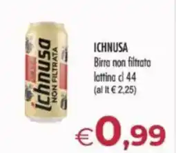 MerSi Supermercati ICHNUSA Birra non filtrata lattina offerta