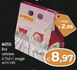 MerSi Supermercati MATEUS Rosè confezione offerta