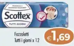MerSi Supermercati Scottex Fazzoletti Tutti i giorni x 12 offerta