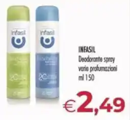MerSi Supermercati INFASIL Deodorante spray offerta