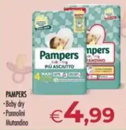 MerSi Supermercati PAMPERS Baby dry Pannolini Mutandino offerta