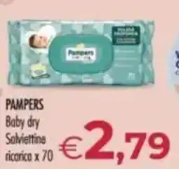 MerSi Supermercati PAMPERS Baby dry Salviettine ricorico x70 offerta