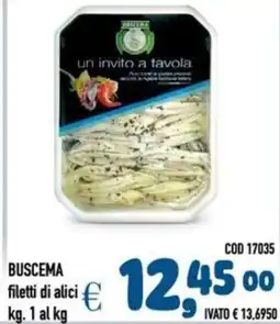 Del Prete Distribuzioni BUSCEMA filetti di alici offerta