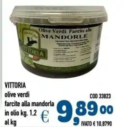 Del Prete Distribuzioni VITTORIA olive verdi farcite alla mandorla in olio offerta