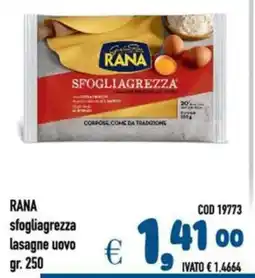 Del Prete Distribuzioni RANA sfogliagrezza lasagne uovo offerta