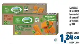 Del Prete Distribuzioni LA VALLE DEGLI ORTI bastoncini di spinaci/ di verdure offerta