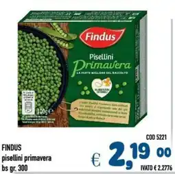 Del Prete Distribuzioni FINDUS pisellini primavera bs offerta