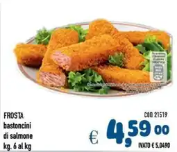 Del Prete Distribuzioni FROSTA bastoncini di salmone offerta