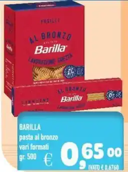 Del Prete Distribuzioni BARILLA pasta al bronzo offerta