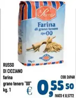 Del Prete Distribuzioni RUSSO DI CICCIANO farina grano tenero "00" offerta
