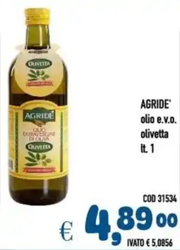 Del Prete Distribuzioni AGRIDE' olio e.v.o. olivetta offerta