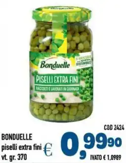 Del Prete Distribuzioni BONDUELLE piselli extra fini offerta