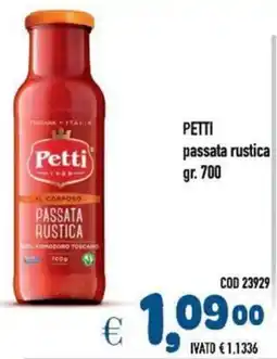 Del Prete Distribuzioni PETTI passata rustica offerta