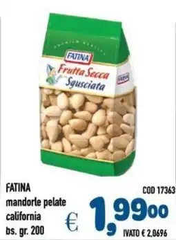Del Prete Distribuzioni FATINA mandorle pelate california bs. offerta