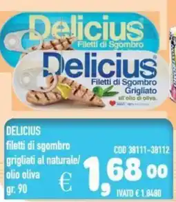 Del Prete Distribuzioni DELICIUS filetti di sgombro grigliati al naturale/ olio oliva offerta