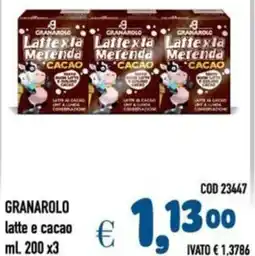 Del Prete Distribuzioni GRANAROLO latte e cacao offerta