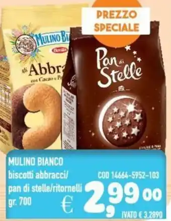 Del Prete Distribuzioni MULINO BIANCO biscotti abbracci/ pan di stelle/ritornelli offerta