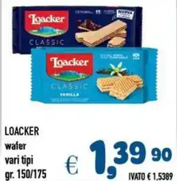 Del Prete Distribuzioni LOACKER wafer offerta