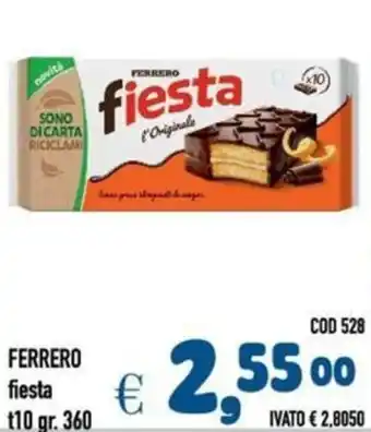 Del Prete Distribuzioni FERRERO fiesta t10 offerta