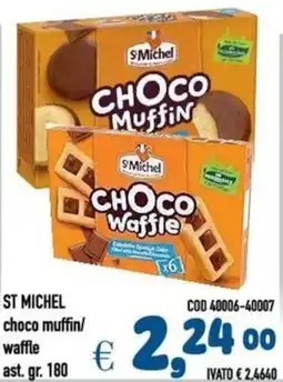 Del Prete Distribuzioni ST MICHEL choco muffin/ waffle offerta