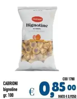 Del Prete Distribuzioni CABRIONI bignoline offerta