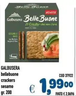 Del Prete Distribuzioni GALBUSERA bellebuone crackers sesamo offerta