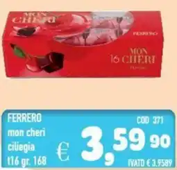 Del Prete Distribuzioni FERRERO mon cheri ciliegia t16 offerta