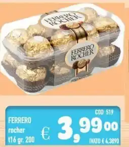 Del Prete Distribuzioni FERRERO rocher t16 offerta
