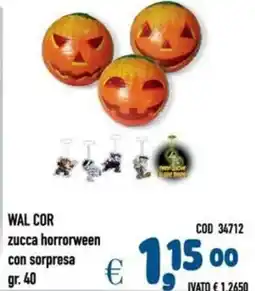 Del Prete Distribuzioni WAL COR zucca horrorween con sorpresa offerta