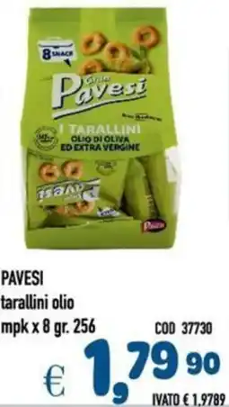Del Prete Distribuzioni PAVESI tarallini olio mpl x8 offerta
