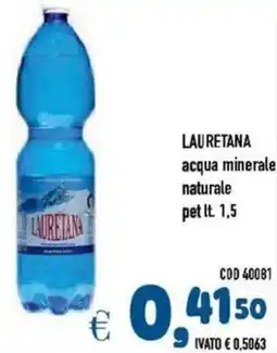 Del Prete Distribuzioni LAURETANA acqua minerale naturale pet offerta