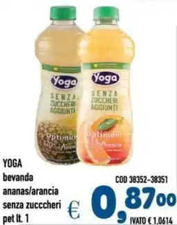 Del Prete Distribuzioni YOGA bevanda ananas/arancia senza zucccheri offerta