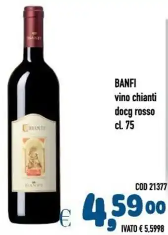 Del Prete Distribuzioni BANFI vino chianti docg rosso offerta