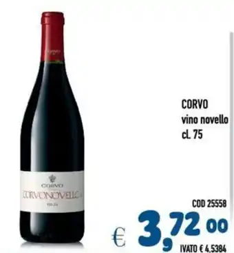 Del Prete Distribuzioni CORVO vino novello offerta