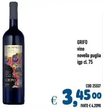 Del Prete Distribuzioni GRIFO vino novello puglia igp offerta