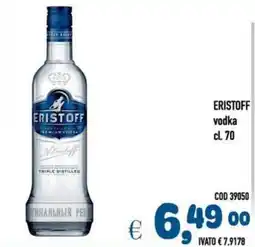 Del Prete Distribuzioni ERISTOFF vodka offerta