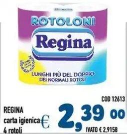 Del Prete Distribuzioni REGINA carta igienica 4 rotoli offerta