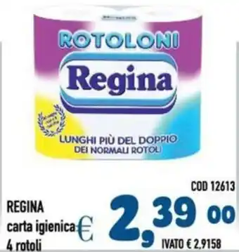 Del Prete Distribuzioni REGINA carta igienica 4 rotoli offerta