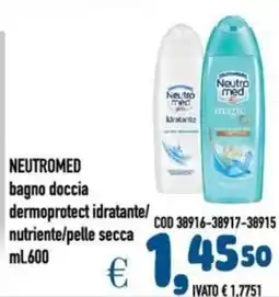 Del Prete Distribuzioni NEUTROMED bagno doccia dermoprotect idratante/ nutriente/pelle secca offerta