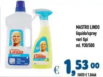 Del Prete Distribuzioni MASTRO LINDO liquido/spray offerta