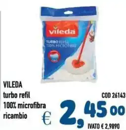 Del Prete Distribuzioni IVATO turbo refil 100% microfibra ricambio offerta